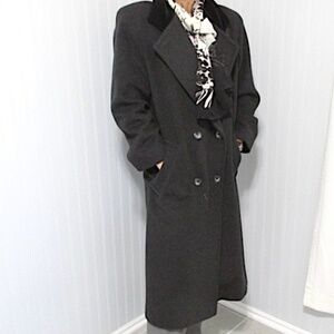 VTG Karen Wool Cashmere Blend Button Up Coat, Size 12